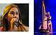 Links: Johanna Glos. © Johanna Glos | Rechts: Nathalina Maldonado an der Harfe. © Nathalina Maldonado.