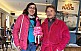  3x Pink: Gast Claire Walka aus Hamburg, ihr pinker Flamingo und Jimij Günther vom KulturPackt