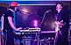 Das Duo re:flectors mit Synthie-Sound in der studyFab. Foto: Marie-Claire Götzinger