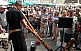 Didgeridoo, Percussion, Obertongesang - Frank Heinkel faszinierte wie in jedem Jahr