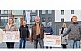 Spendenübergabe des Bauverein Schweinfurt an Caritasverband (links) und KulturPackt, Foto: Peter Leutsch. 